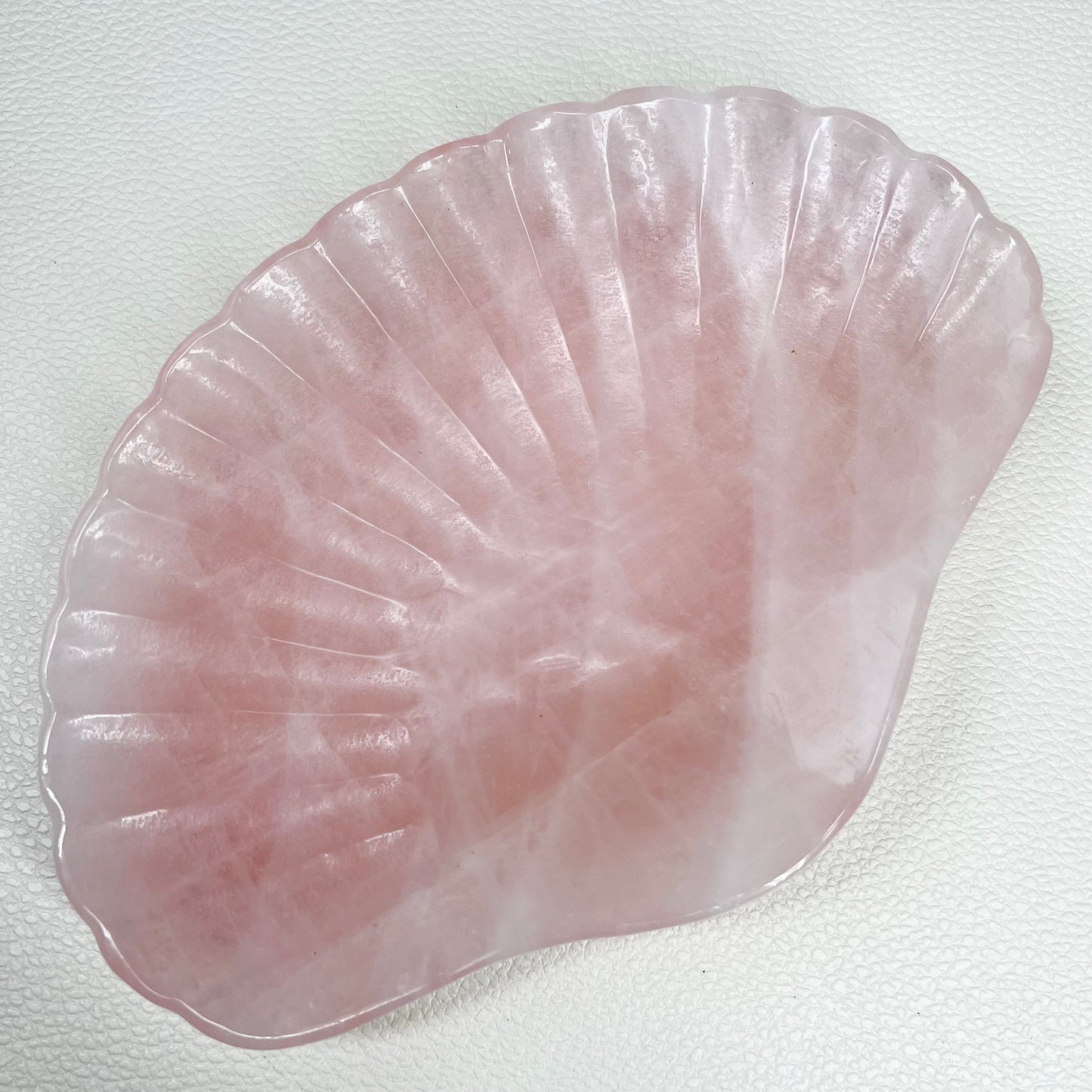 Rose Quartz Shell Trinket Dish