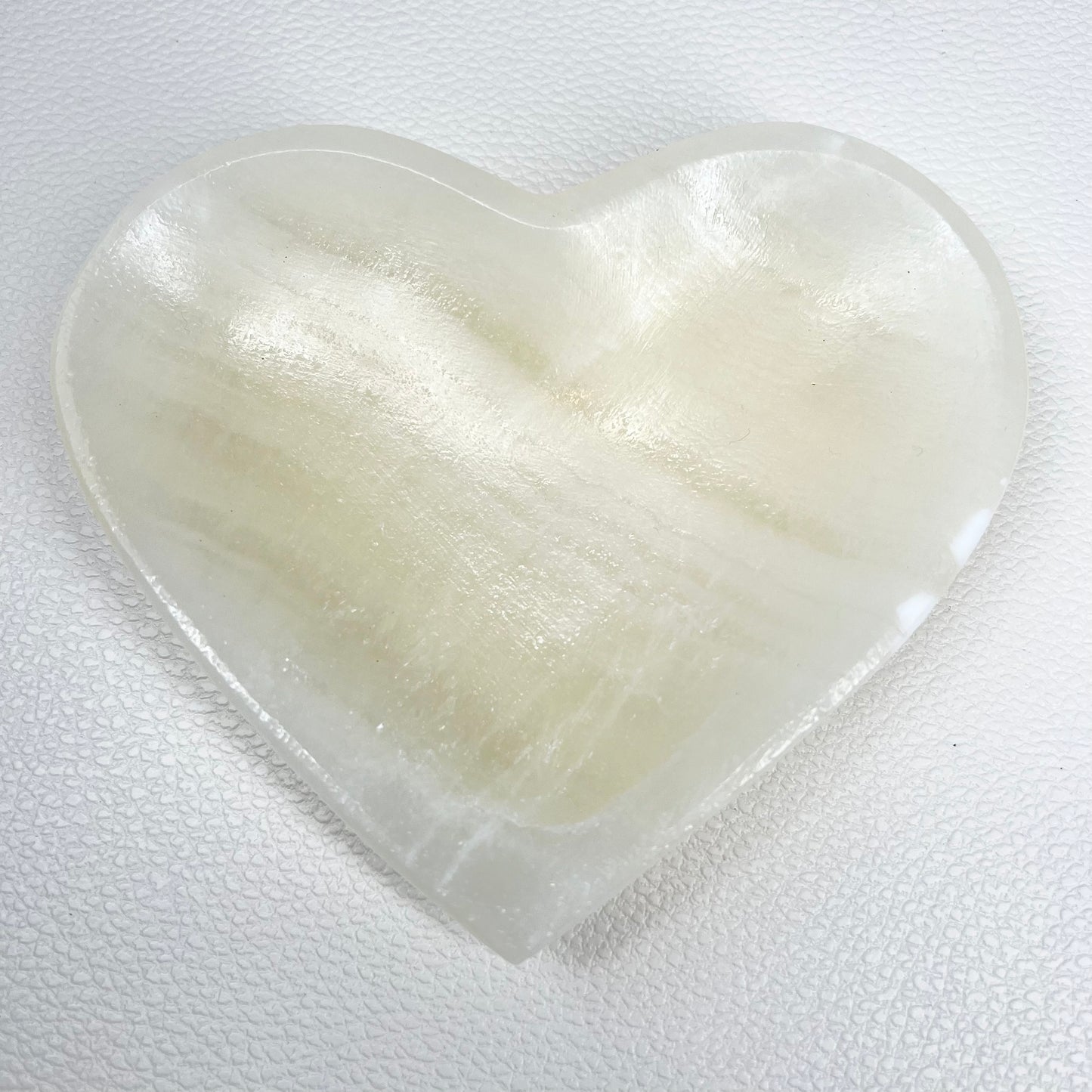 White Onyx Heart Bowl