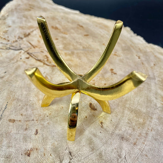 Brass Gold Claw Stand Small