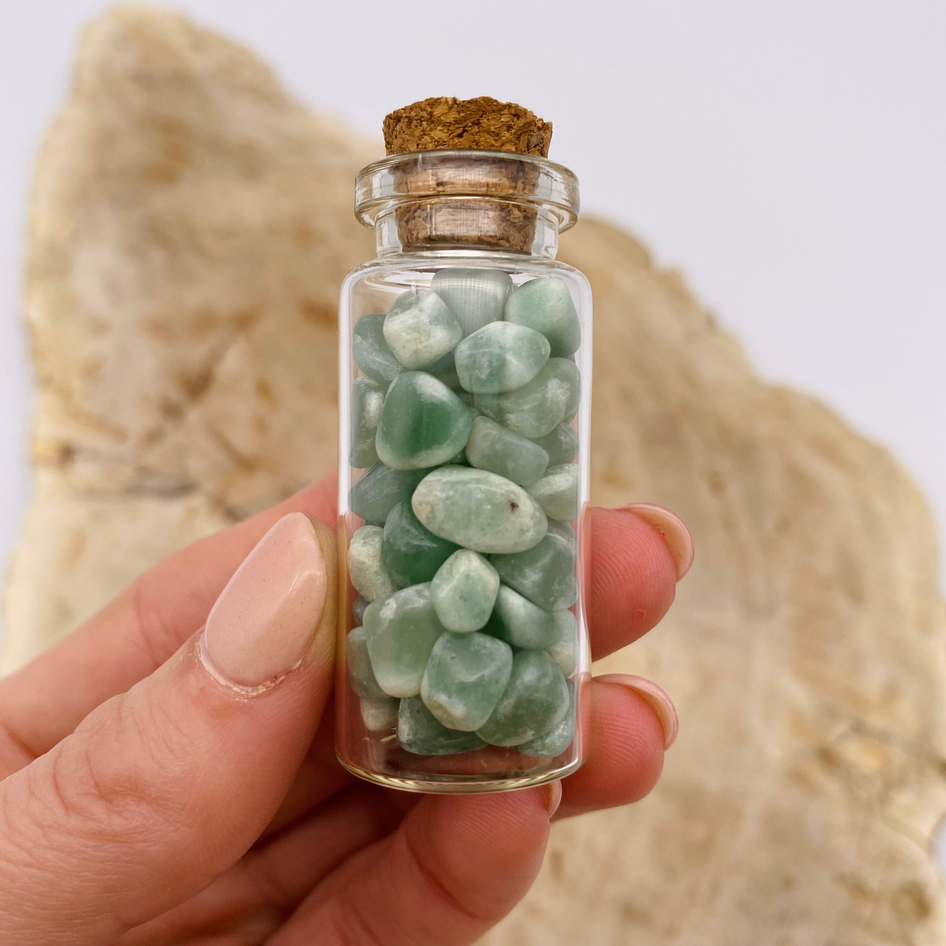 Green Aventurine Chip Vial